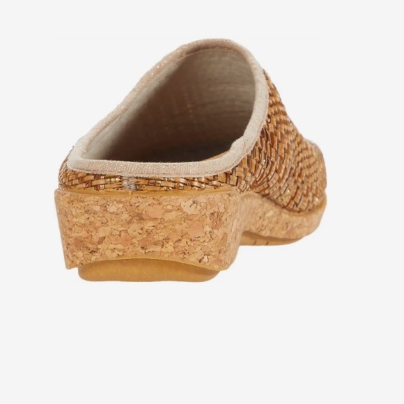 TAOS PRIMAVERA WOVEN SLIP ON MULE IN TAN/BRONZE SIZE 37 ( 6-6.5 ) NWOT - Picture 13 of 13